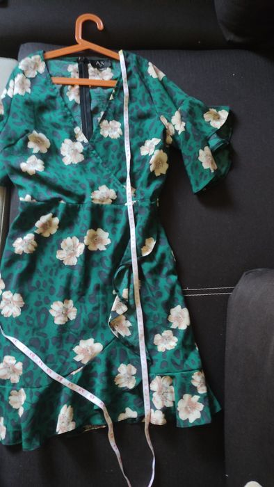 Sukienka letnia zwiewna w kwiaty rozm S/M