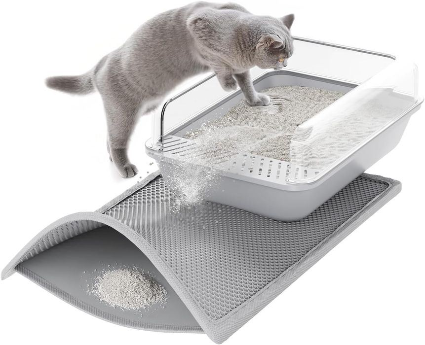 Mata Pod Kuwetę dla Kota 2 szt. 38x61cm Struktura Plastra Miodu