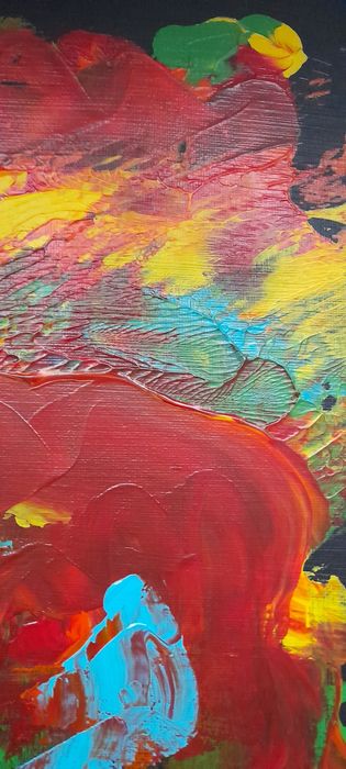 Quadro Tela com tinta acrílica 30x30cm