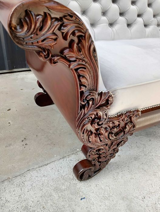 Kanapa sofa Biedermeier antyk po renowacji