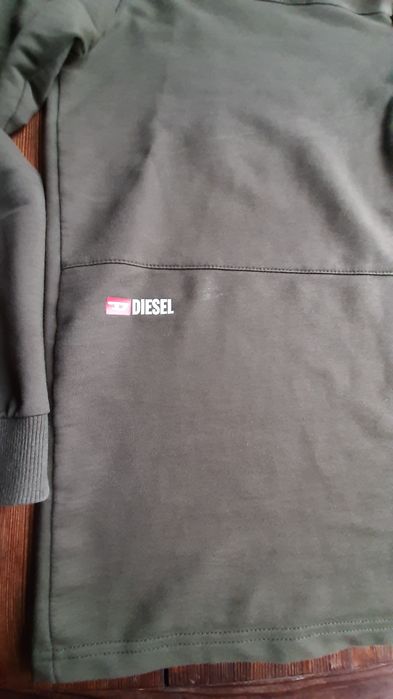 Diesel. Bluza sportowa w kolorze khaki