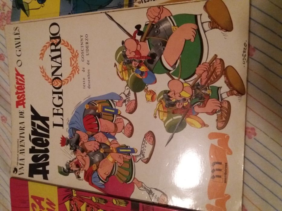 Livros antigos asterix e lucky Luke