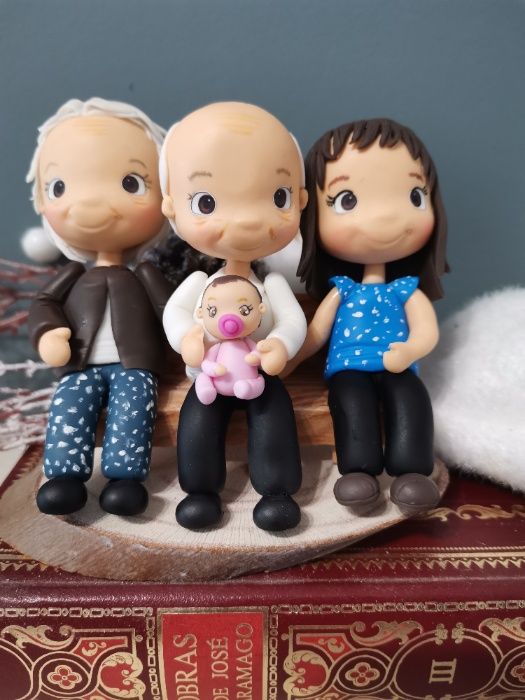 Famlia em BIiscuit- presentes criativos