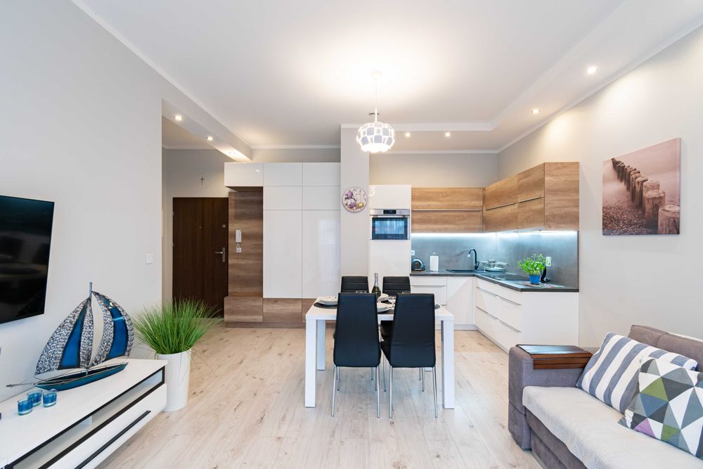 Wynajmę apartament mieszkanie w Darłówku nad morzem 300m od plaży 47m2 ul. Północna 19. Miszkanie na wynajem długoterminowy.