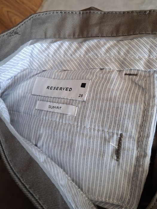 Spodnie męskie reserved slim fit nowe