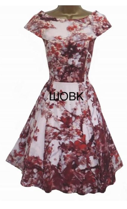 Ted Baker Шовкова сукня ted baker моделі "barish" з вишуканим принтом "вишневий цвіт"