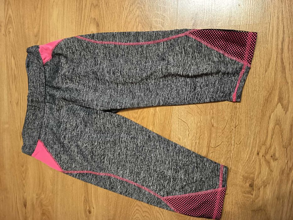 Legginsy damskie czarno szare / rozmiar L