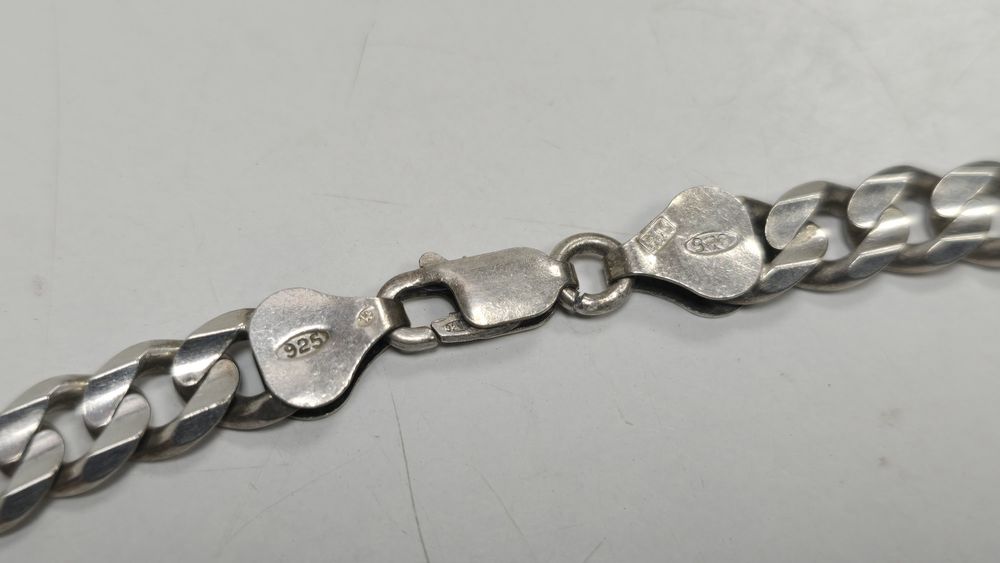 Srebrny łańcuszek 925 pancerka 49cm