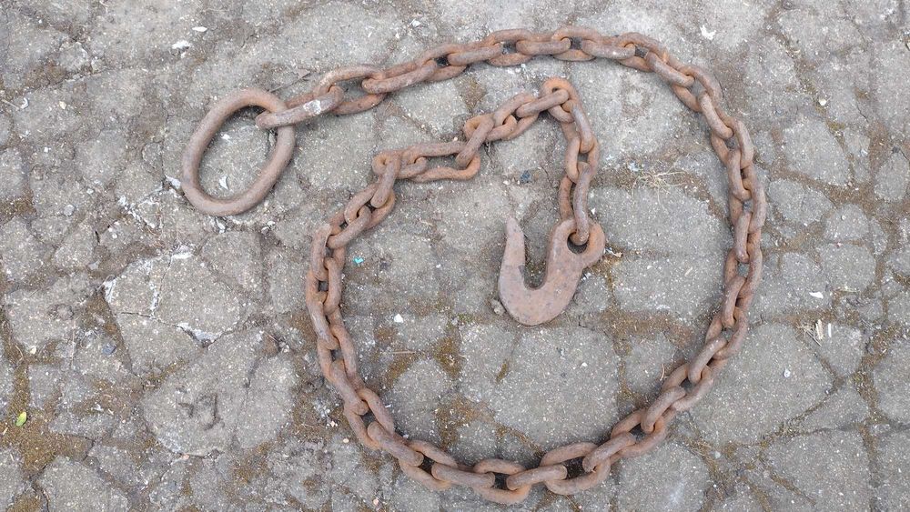 Łańcuch z hakiem gruby 12 mm zawiesie 2 m