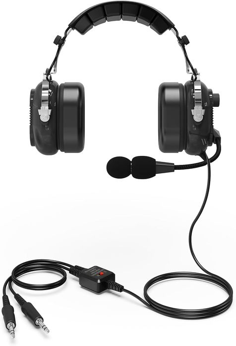 Авіаційна гарнітура Dual Plug GA — для пілотів, з мікрофоном (3127)
