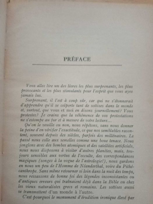 Histoire naturelle des sottises, Bergen Evans