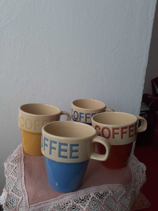 Kubki porcelit z logo  coffee