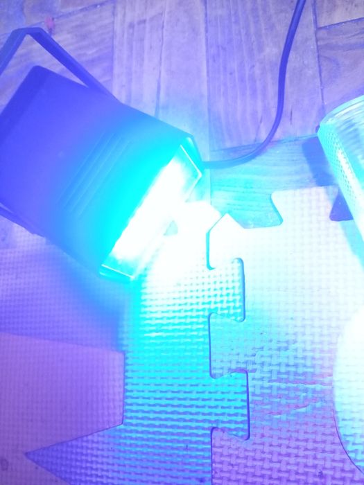 Holofote e luz noturna led de tomada