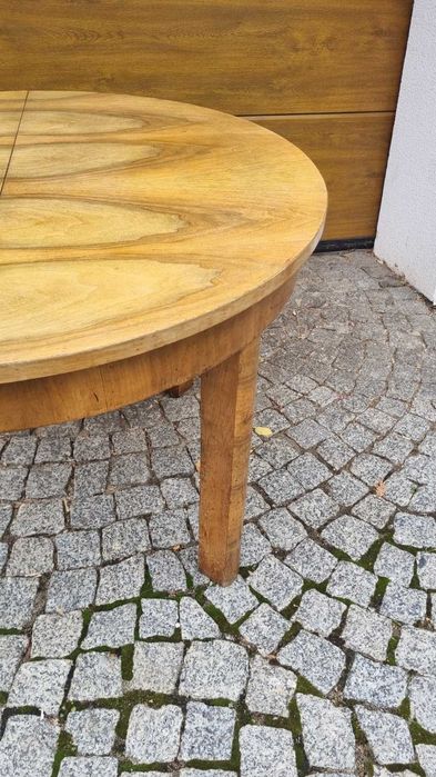 110 cm stół okrągły rozkładany Design PRL