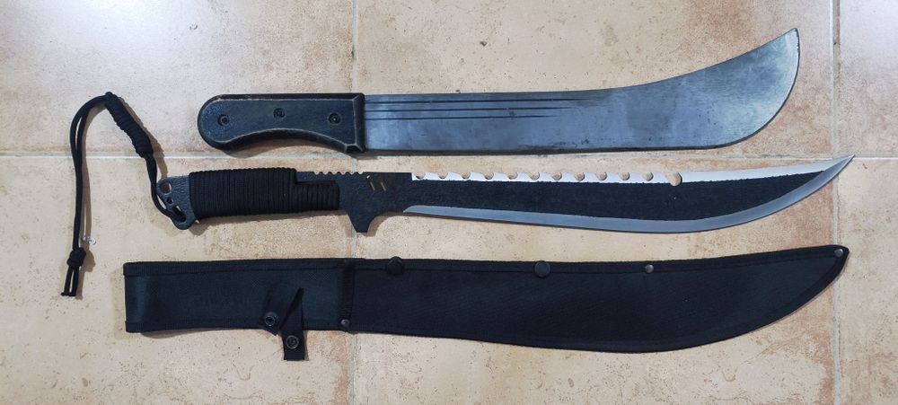 2 catanas airsoft facas