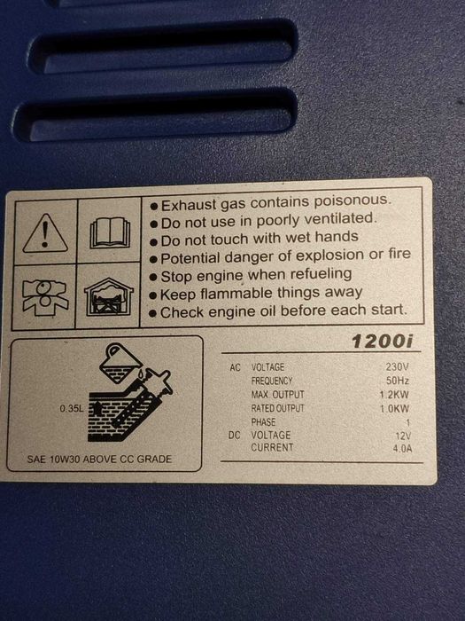 Інверторний генератор Weekender D1200I