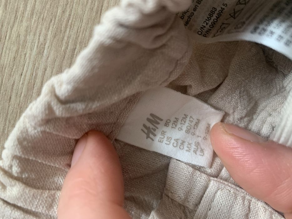 Komplet do chrztu, garnitur H&M 80