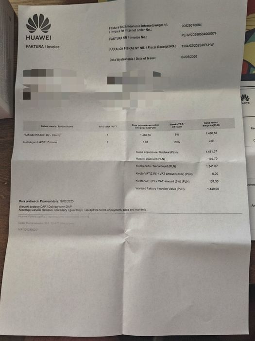 Huawei D2 na gwarancji, opis!