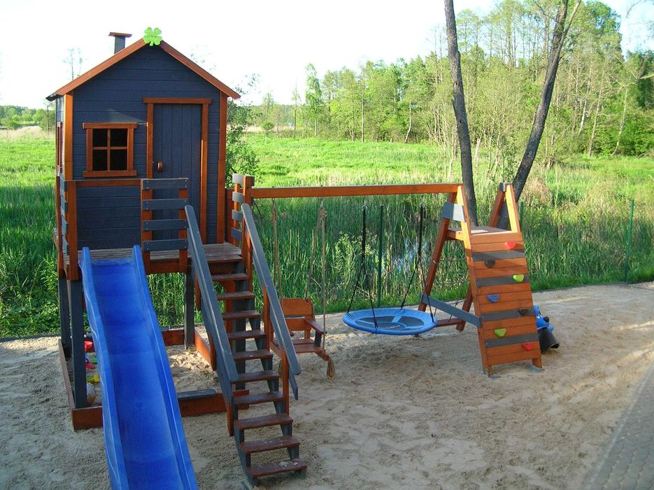 Cykady domki 6 osobowe, 7 minut do jeziora i centrum, klimatyzacja