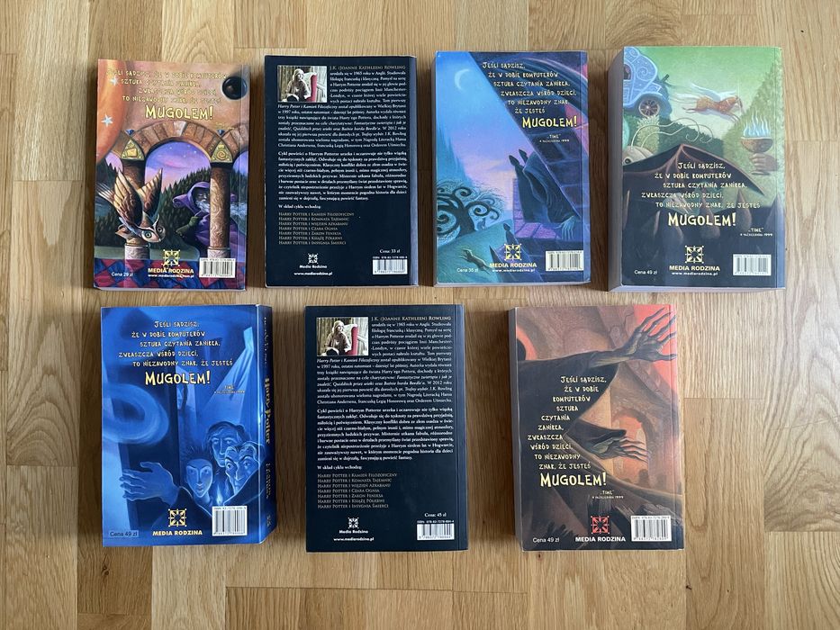 Seria Harry Potter Tom 1-7 Komplet J.K. Rowling