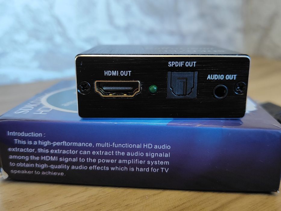 HDMI - аудиоэкстрактор.
HDMI - аудио извлекатель/ разветвитель