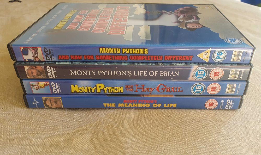 Set of 4 used Monty Python DVDs64553317805570123