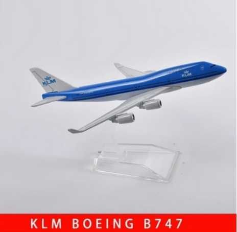Metalowy model samolotu KLM BOEING B747