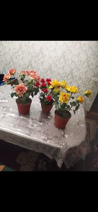 Вазоны искусственные цветы