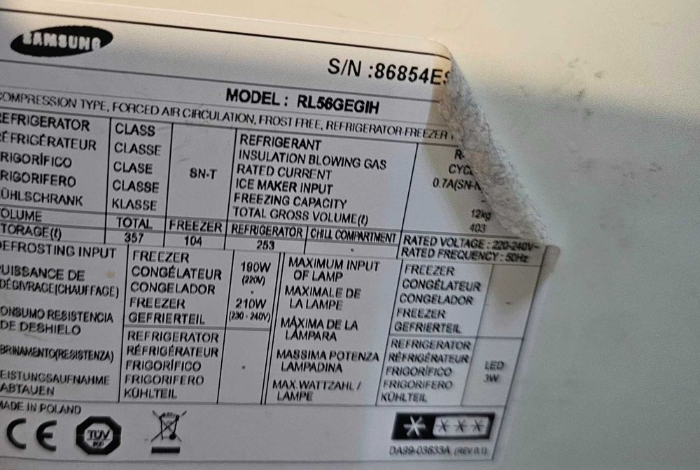 Lodówka Samsung RL56GEGIH