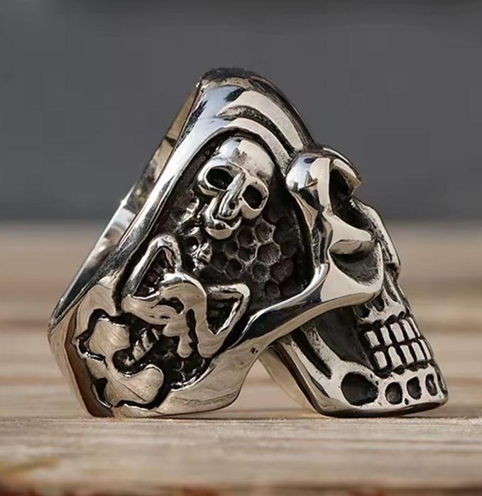 Продам колечко каблучка череп rap sk8 y2k