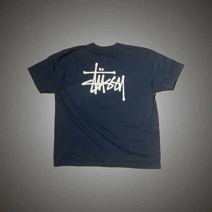 Stussy T-Shirt XXL Azul/Navy 10/10 - Basic Stussy Tee