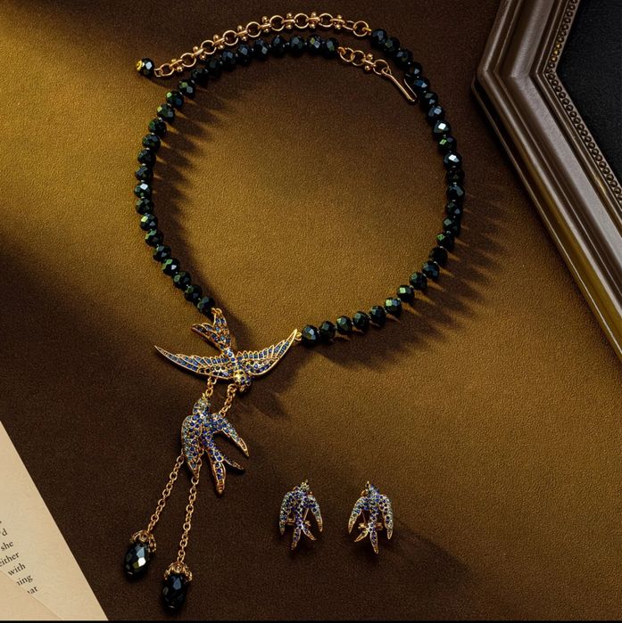 Вінтажний комплект прикрас “Ластівки” Американський вінтаж  США