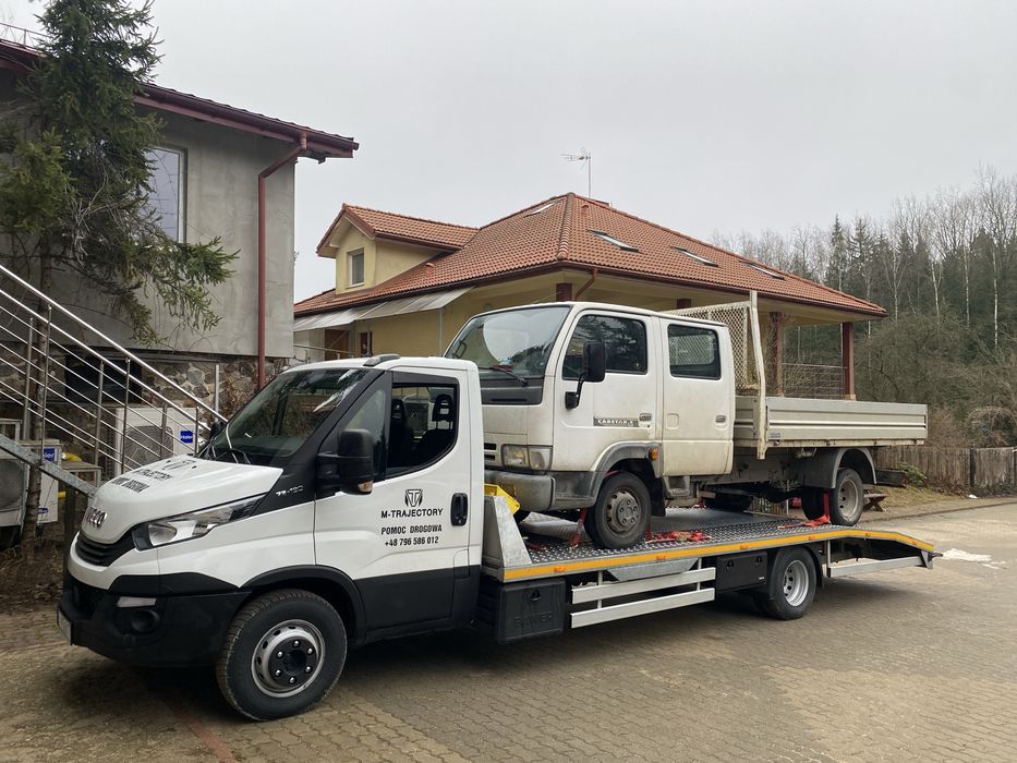 Transport maszyn samochodów osobowych Busów Usługi transportowe Laweta
