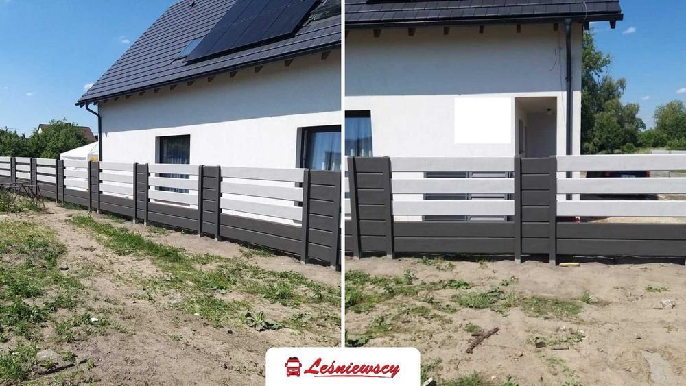 Ogrodzenie betonowe DWUSTRONNE 200x50 płot płyty ogrodzeniowe