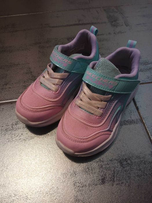 SKECHERS Buty sportowe dziecięce Skechers 26 Color Breeze LED