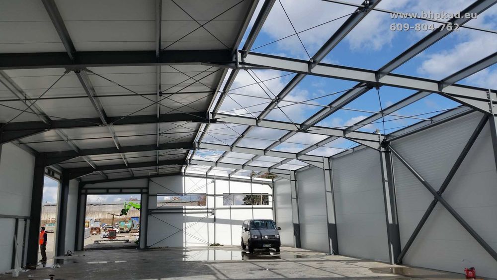 Konstrukcja stalowa. 16x36x5,5m. Producent. BHP KAD. Marlena Biernacka