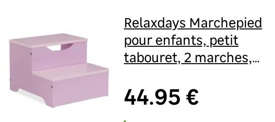 Bancos de criança com arrumação