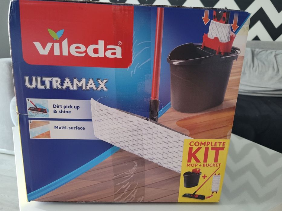 Vileda ultramax Mop z wiadrem NOWY