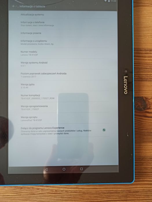Tablet lenovo  TB-X103F android 6.0