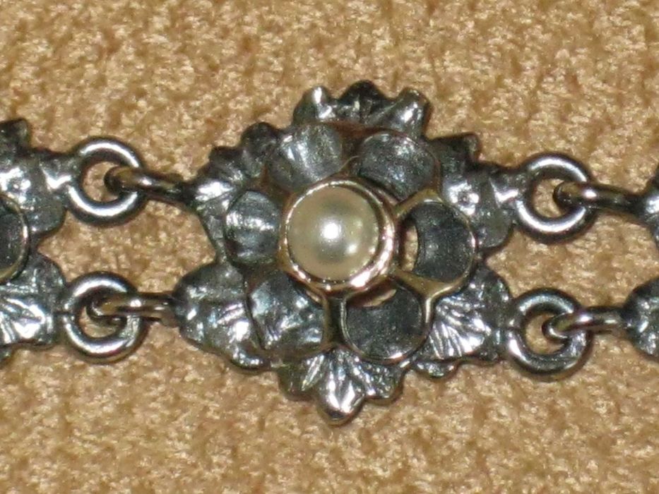 Pulseira Artesanal Prata Maciça de Lei 835`/.. C/Contraste