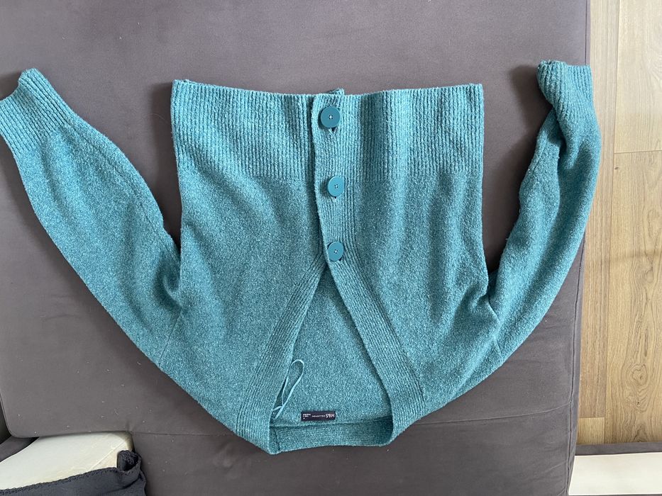 Sweter turkusowy kardigan