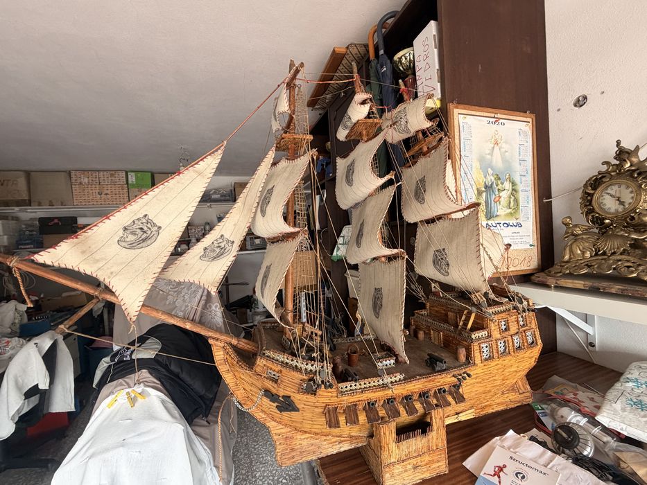 Barco fosforos feito q mao