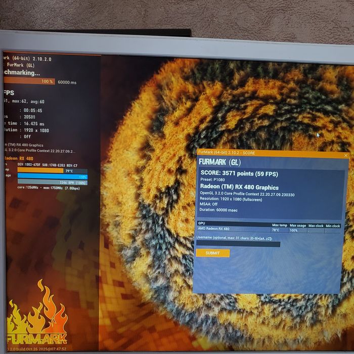 Відокарта Rx480 8gb Sapphire nitro