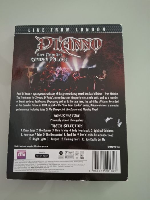 Paul Di'Anno live from london dvd