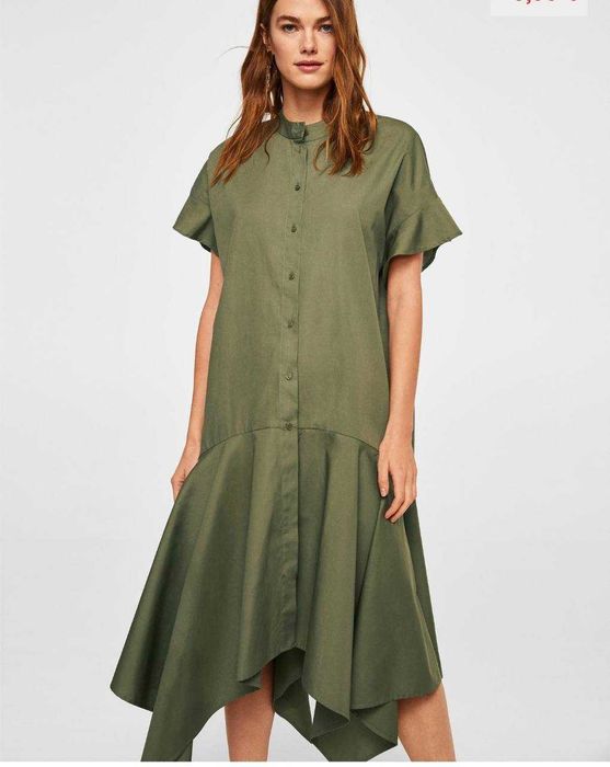 Платье летнее Mango размер Л 100% хлопок