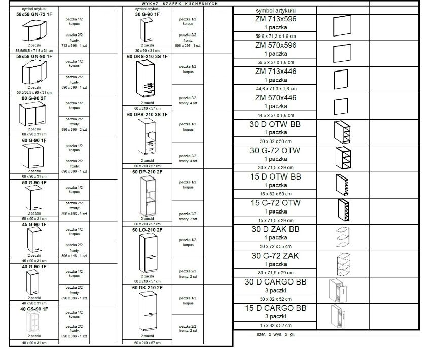 Meble kuchenne Stilo, fronty MDF biały mat, korpus dąb artisan