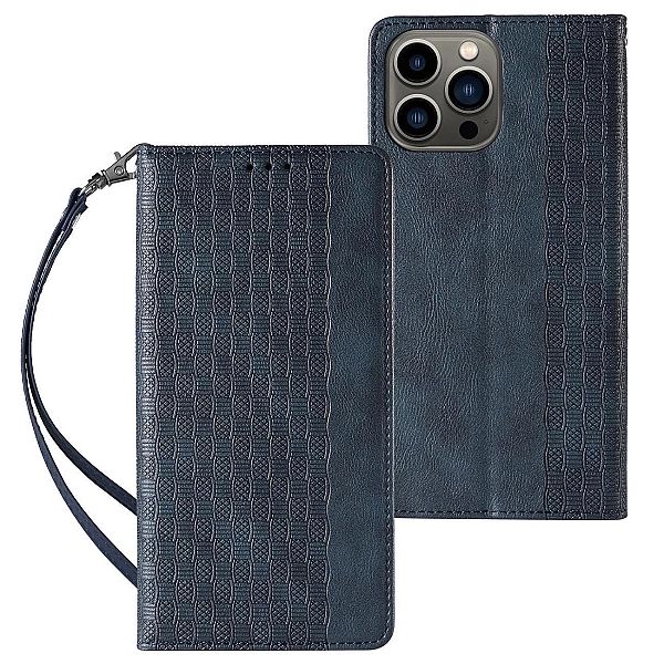 Magnet Strap Case etui Samsung Galaxy S23 Ultra pokrowiec z klapką por