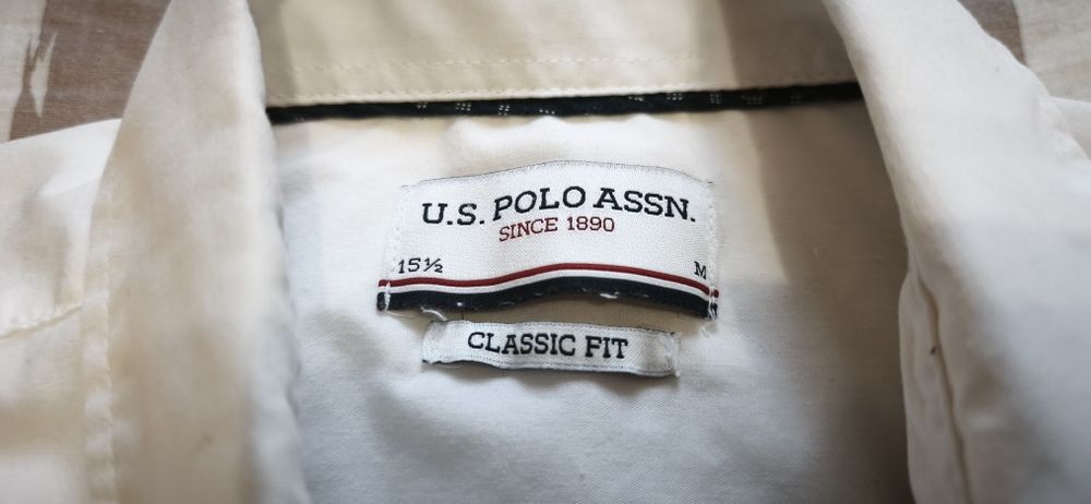 Biała koszula USPA , U.S. Polo Assn.