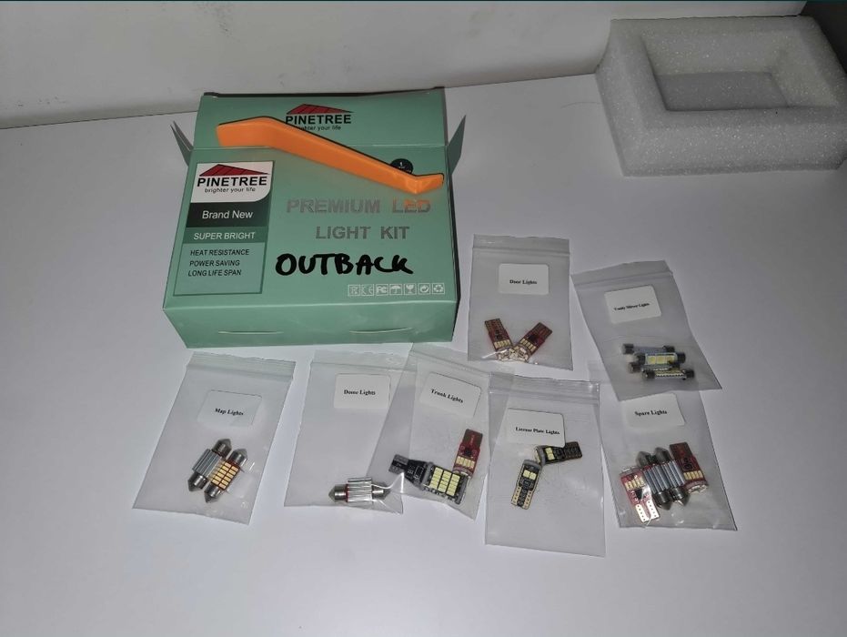 zestaw żarówek do wnętrza środka LED Subaru Outback