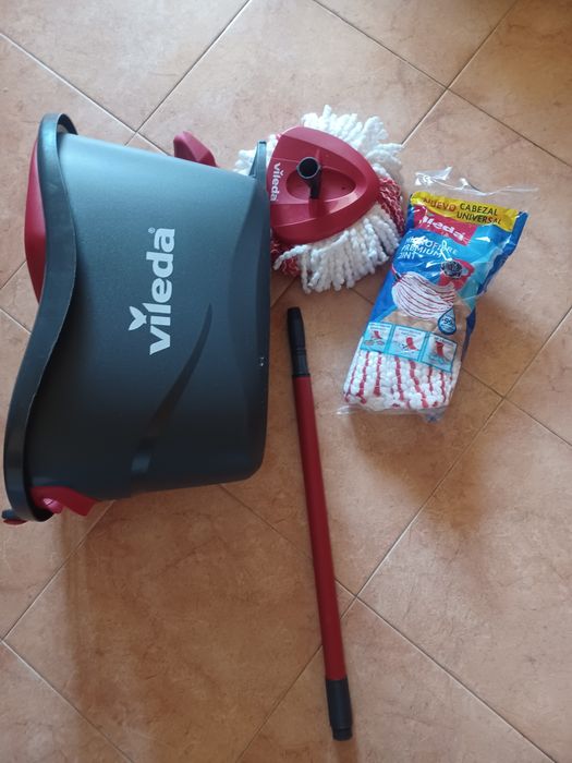 Vileda balde e esfregona Turbo microfibra